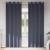Perdele Opaque cu Inel 2 pcs Antracit 245 x 140 cm Poliester GartenMobel Dekor