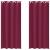 Perdele Opaque cu Inel 2 pcs Roșu Vin 260 x 140 cm Poliester GartenMobel Dekor