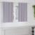 Perdele Opaque cu Inel 2 pcs Gri Metalic 140 x 140 cm Poliester GartenMobel Dekor