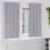 Perdele Opaque cu Inel 2 pcs Gri Metalic 175 x 140 cm Poliester GartenMobel Dekor