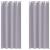 Perdele Opaque cu Inel 2 pcs Gri Metalic 260 x 140 cm Poliester GartenMobel Dekor