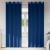 Perdele Opaque cu Inel 2 pcs Albastru închis 245 x 140 cm GartenMobel Dekor