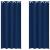 Perdele Opaque cu Inel 2 pcs Albastru închis 245 x 140 cm GartenMobel Dekor