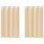 Perdele Opaque cu Inel 2 pcs Crem 175 x 140 cm Poliester GartenMobel Dekor
