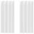 Perdele Opaque cu Inel 2 pcs Alb pur 225 x 140 cm Poliester GartenMobel Dekor