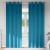 Perdele Opaque cu Inel 2 pcs Turcoaz 245 x 140 cm Poliester GartenMobel Dekor