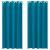 Perdele Opaque cu Inel 2 pcs Turcoaz 260 x 140 cm Poliester GartenMobel Dekor