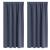 Perdele Opaque cu Inel 2 pcs Antracit 175 x 140 cm Poliester GartenMobel Dekor