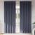 Perdele Opaque cu Inel 2 pcs Antracit 260 x 140 cm Poliester GartenMobel Dekor