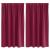 Perdele Opaque cu Inel 2 pcs Roșu Vin 140 x 140 cm Poliester GartenMobel Dekor