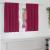 Perdele Opaque cu Inel 2 pcs Roșu Vin 140 x 140 cm Poliester GartenMobel Dekor