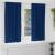 Perdele Opaque cu Inel 2 pcs Albastru închis 175 x 140 cm GartenMobel Dekor