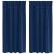 Perdele Opaque cu Inel 2 pcs Albastru închis 175 x 140 cm GartenMobel Dekor