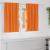 Perdele Opaque cu Inel 2 pcs Portocalie Aprinsă 140 x 140 cm GartenMobel Dekor