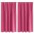 Perdele Opaque cu Inel 2 pcs Roz Aprins 140 x 140 cm Poliester GartenMobel Dekor