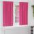 Perdele Opaque cu Inel 2 pcs Roz Aprins 175 x 140 cm Poliester GartenMobel Dekor