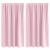 Perdele Opaque cu Inel 2 pcs Roz bebe 140 x 140 cm Poliester GartenMobel Dekor