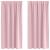 Perdele Opaque cu Inel 2 pcs Roz bebe 175 x 140 cm Poliester GartenMobel Dekor