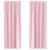 Perdele Opaque cu Inel 2 pcs Roz bebe 260 x 140 cm Poliester GartenMobel Dekor