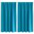 Perdele Opaque cu Inel 2 pcs Turcoaz 140 x 140 cm Poliester GartenMobel Dekor