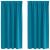 Perdele Opaque cu Inel 2 pcs Turcoaz 175 x 140 cm Poliester GartenMobel Dekor