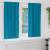 Perdele Opaque cu Inel 2 pcs Turcoaz 175 x 140 cm Poliester GartenMobel Dekor