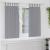 Perdele Opaque cu Inel 2 pcs Gri deschis 175 x 140 cm Poliester GartenMobel Dekor