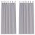 Perdele Opaque cu Inel 2 pcs Gri Metalic 245 x 140 cm Poliester GartenMobel Dekor