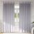 Perdele Opaque cu Inel 2 pcs Gri Metalic 245 x 140 cm Poliester GartenMobel Dekor