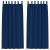 Perdele Opaque cu Inel 2 pcs Albastru închis 245 x 140 cm GartenMobel Dekor