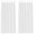 Perdele Opaque cu Inel 2 pcs Alb pur 245 x 140 cm Poliester GartenMobel Dekor