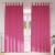 Perdele Opaque cu Inel 2 pcs Roz Aprins 260 x 140 cm Poliester GartenMobel Dekor