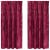 Cortine din catifea cu perdele 2 pcs bordo 175 x 140 cm Catifea GartenMobel Dekor