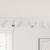 Spot de tavan cu lumina reflectoarelor Alb 73 x 6 x 16 cm Metal GartenMobel Dekor