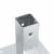 Baze stâlp pătrate 4 buc Argintiu 46x46 mm Oțel galvanizat GartenMobel Dekor