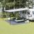 Covor pentru cort camping 500x400 cm, albastru-gri, polietilena