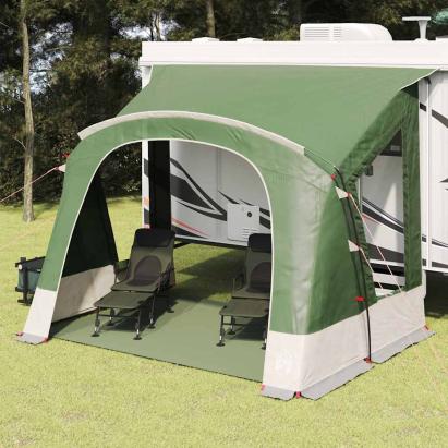 Cort Caravan 3-Persoană cu acoperiș Verde 330 x 252 x 245 cm GartenMobel Dekor