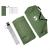 Cort Caravana 5-Persoane cu acoperiș Verde 410 x 275 x 245 cm GartenMobel Dekor