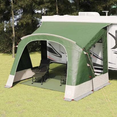 Cort Caravana 5-Persoane cu acoperiș Verde 410 x 275 x 245 cm GartenMobel Dekor