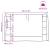 Organizator de cort suspendat Gri și Albastru 320 x 182 cm GartenMobel Dekor