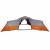 Cort de Familie Gri și Portocalie 833 x 585 x 216 cm tafta GartenMobel Dekor