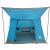 Cort de Camping cu acoperiș albastru 282 x 225 x 154 cm tafta GartenMobel Dekor