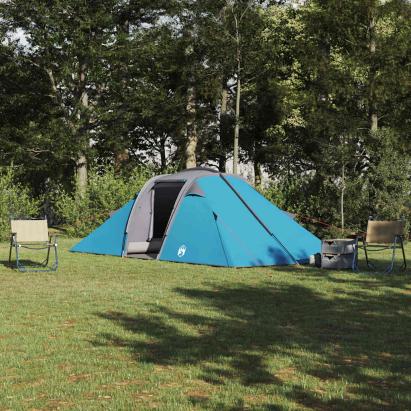Cort tunel cu acoperiș albastru 510 x 240 x 156 cm tafta GartenMobel Dekor