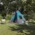 Cort Tipi cu acoperiș albastru 383 x 338 x 217 cm tafta GartenMobel Dekor