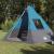 Cort Tipi cu acoperiș albastru 383 x 338 x 217 cm tafta GartenMobel Dekor