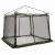 Cort interior cu acoperiș Verde 303 x 303 x 196 cm tafta GartenMobel Dekor