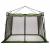 Cort interior cu acoperiș Verde 303 x 303 x 196 cm tafta GartenMobel Dekor