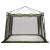 Cort interior cu acoperiș Verde 303 x 303 x 196 cm tafta GartenMobel Dekor
