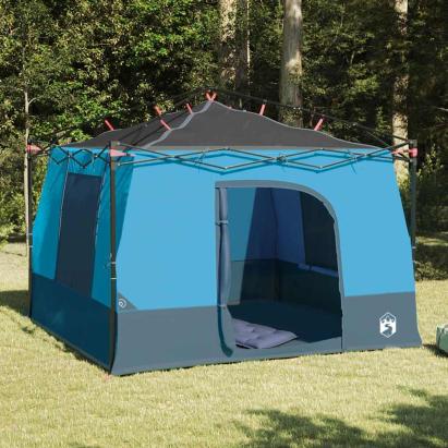 Cort interior cu acoperiș albastru 290 x 288 x 234 cm tafta GartenMobel Dekor