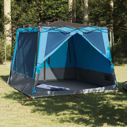 Cort interior cu acoperiș albastru 291 x 291 x 240 cm tafta GartenMobel Dekor